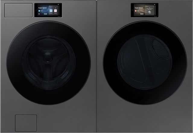 Samsung Dark Steel Laundry Pair-0