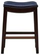 Olliix by Madison Park Navy Belfast Saddle Counter Stool-2