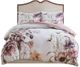 Olliix by Madison Park 3 Piece Blush Full/Queen Cassandra Cotton Printed Duvet Cover Set-0