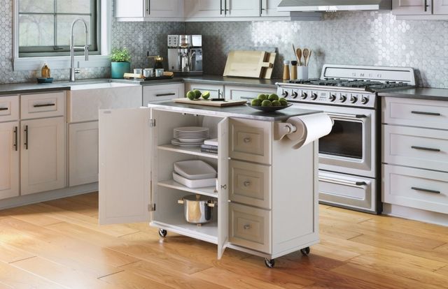 homestyles® Dolly Madison White Kitchen Cart-3