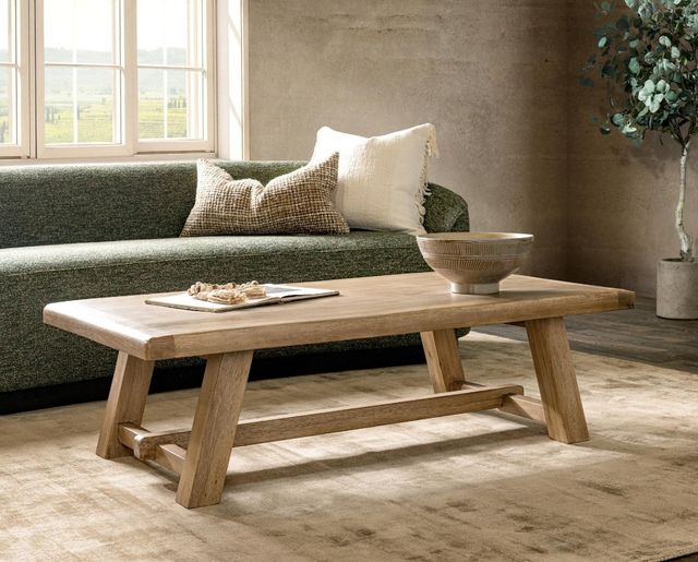 Classic Home Valen Sand Washed Coffee Table-0