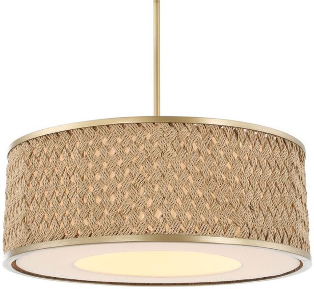 Uttermost® Pinchot Brown/Matte Gold 4-Light Pendant-3