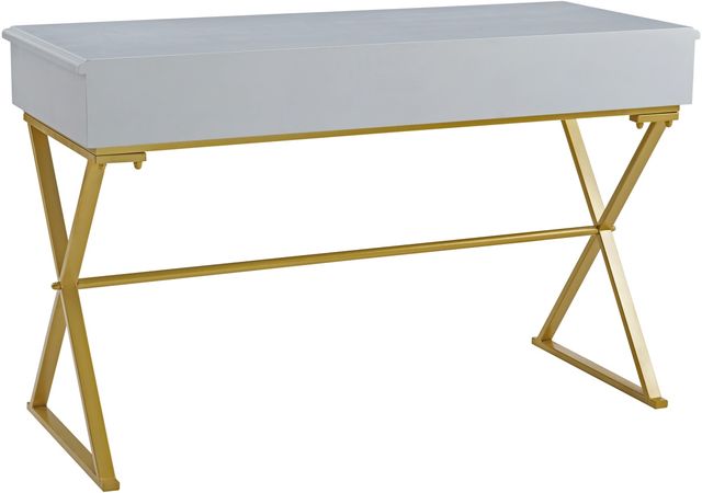 Linon Emma Gold/Gray Writing Desk-1