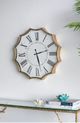 A & B Home Gold Trim Vintage Roman Wall Clock-5