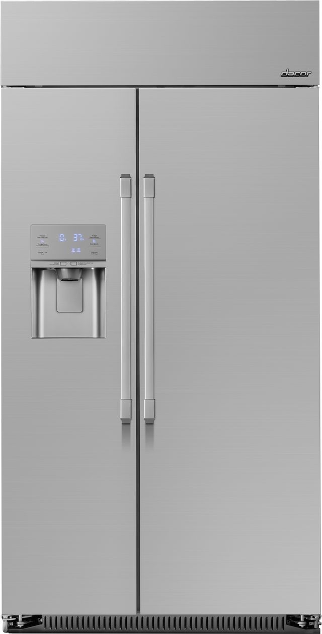 Dacor® Professional 24.0 Cu. Ft. Stainless Steel Built In Side-by-Side Refrigerator-0
