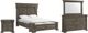 Elements International Kings Court 4-Piece Grey Queen Storage Panel Bedroom Set-0