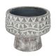 A & B Home Gray Planter with Pedestal Base and Patterns-0