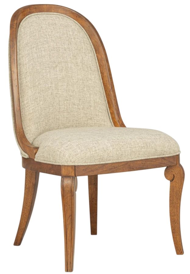 Legacy Classic Echelon Heritage Walnut Upholstered Side Chair-0