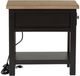 Signature Design by Ashley® Drazmine Brown Chairside End Table with Dark Chocolate Base-3