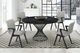 Armen Living Cirque and Varde 5-Piece Black/Gray Dining Set-1