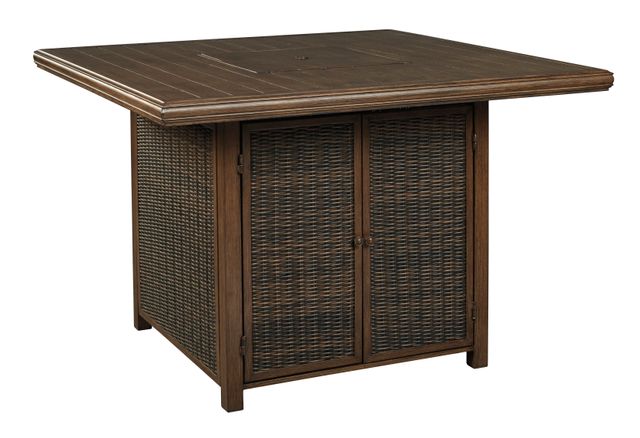 Signature Design by Ashley® Paradise Trail Outdoor 7 Piece Medium Brown Dining Set-1