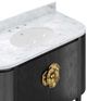 Currey & Company Briallen 48" Black Vanity with Oval Undermount Sink-4