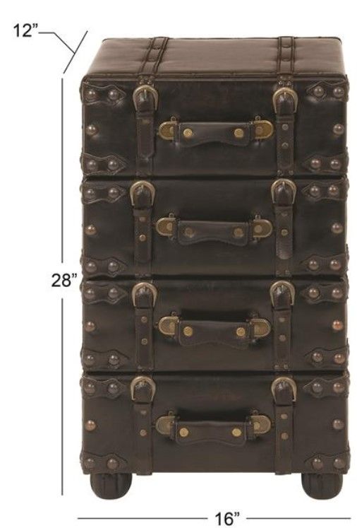 Deco Marche Black Accent Cabinet-2