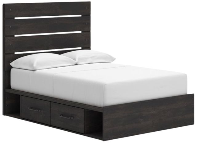 Signature Design by Ashley® Hollivern Dark Gray Full Panel Storage Bed-0