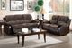 Homelegance® Cranley Chocolate Manual Double Reclining Sofa-1