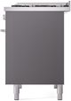 Ilve® Professional Plus II 40" Graphite Matte Pro Style Dual Fuel Range-4