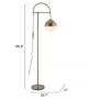 Zuo® Waterloo White/Brushed Bronze Floor Lamp-3