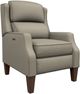 Best® Home Furnishings Customizable Pauley Manual High Leg Recliner with Dark Walnut Legs-0