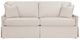 Fairfield® Customizable Kelly Skirted Sofa with Two Seat Cushion-1