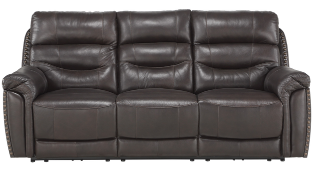Mazin Furniture Lance Brown Power Double Reclining Sofa-1