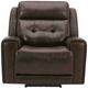 Liberty Furniture Carrington Dark Brown Leather Triple Power Recliner-2