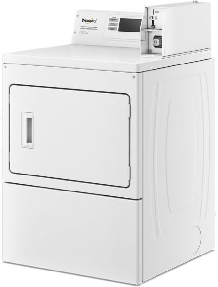 Whirlpool Commercial® 7.4 Cu. Ft. White Front Load Gas Dryer -1