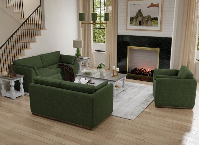 International Furniture Direct Vallarta Olive Accent Chair-4