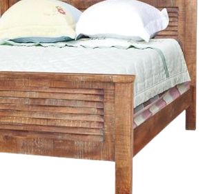 Jaipur Furniture Guru Brown Shutter King Panel Bed-1