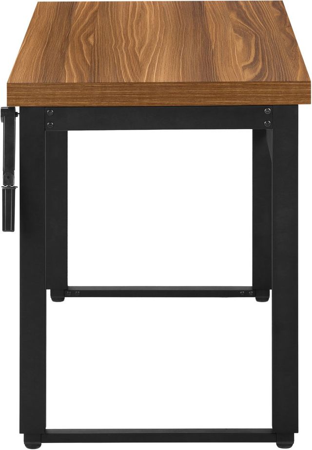 Bureau avec ajustement en hauteur de Monarch Specialties - Noir/Noyer-2