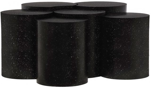 Meridian Furniture Dimple 6-Piece Black Modular Nesting Coffee Table Set-0