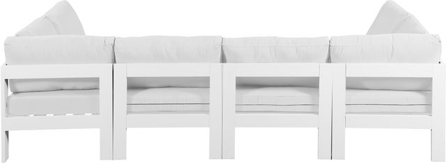 Meridian Furniture Nizuc 6-Piece White Outdoor Patio Modular Sectional Set-1