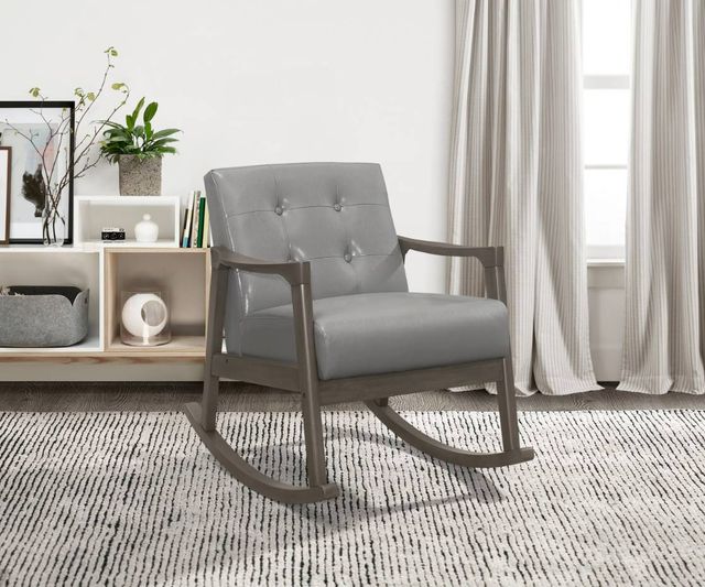 Homelegance® Auden Gray/Light Gray Rocking Chair-1