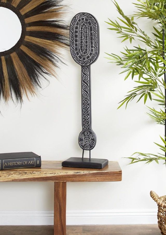 Deco Marche Black Paddle Sculpture-3