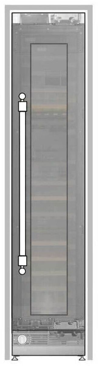 Ilve® 18'' 9 Cu. Ft. Panel Ready Built-In Wine Column -0