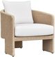TOV Furniture Alexa Cream/Natural Linen/Rattan Outdoor Accent Chair-0