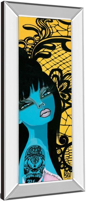 Classy Living Bev Hogue Ink Chiffon I 18" Wall Art-3