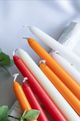 A & B Home White Unscented Soy Wax Taper-5