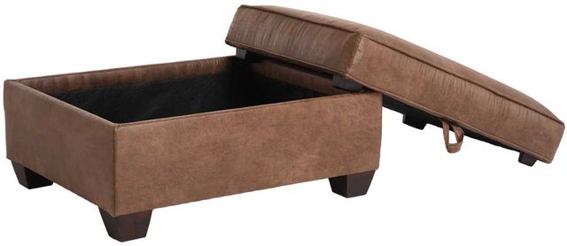 Marshfield Furniture McClain Brown Storage Ottoman-2