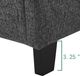 Legends Home Bridger Endurance Graphite King Tufted Upholstered Panel Bed-4