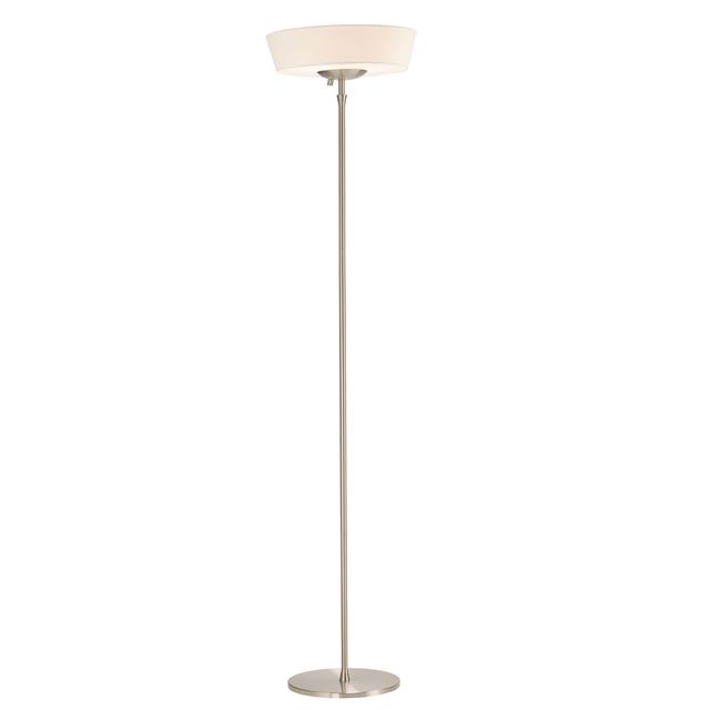 Adesso® Harper Brushed Steel 300W Torchiere-0
