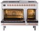 Ilve® Nostalgie II Noblesse 48'' Custom RAL Color Pro Style Dual Fuel Range with Copper Trim-1