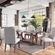 Furniture of America® Gianna 7-Piece Ivory & Rustic Pine Dining Set-1