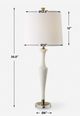 Uttermost® Colette White Stone Table Lamp-2