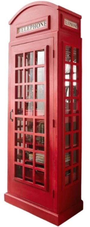 Jaipur Furniture Giles Red Bar Storage Cabinet-0