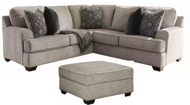 Signature Design by Ashley® Bovarian 2-Piece Stone Sectional with Ottoman Set-0