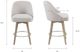 Olliix by Madison Park Grey Pearce Counter Stool with Swivel Seat-2