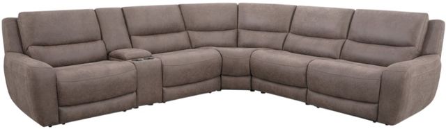 Cheers by Man Wah 6-Piece Texas Slate Power Reclining Sectional-0