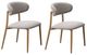 ACME Furniture Kacey 2-Piece Gray/Natural Dining Side Chair Set-0