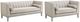 Elements International Cannes 2-Piece Mckinney Fawn Living Room Stationary Seating Set-0