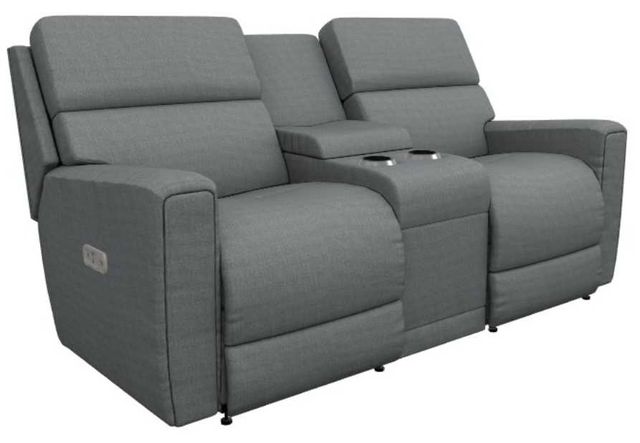 La-Z-Boy® Apollo Graphite Power Reclining Loveseat with Console, Headrest, and Lumbar-0